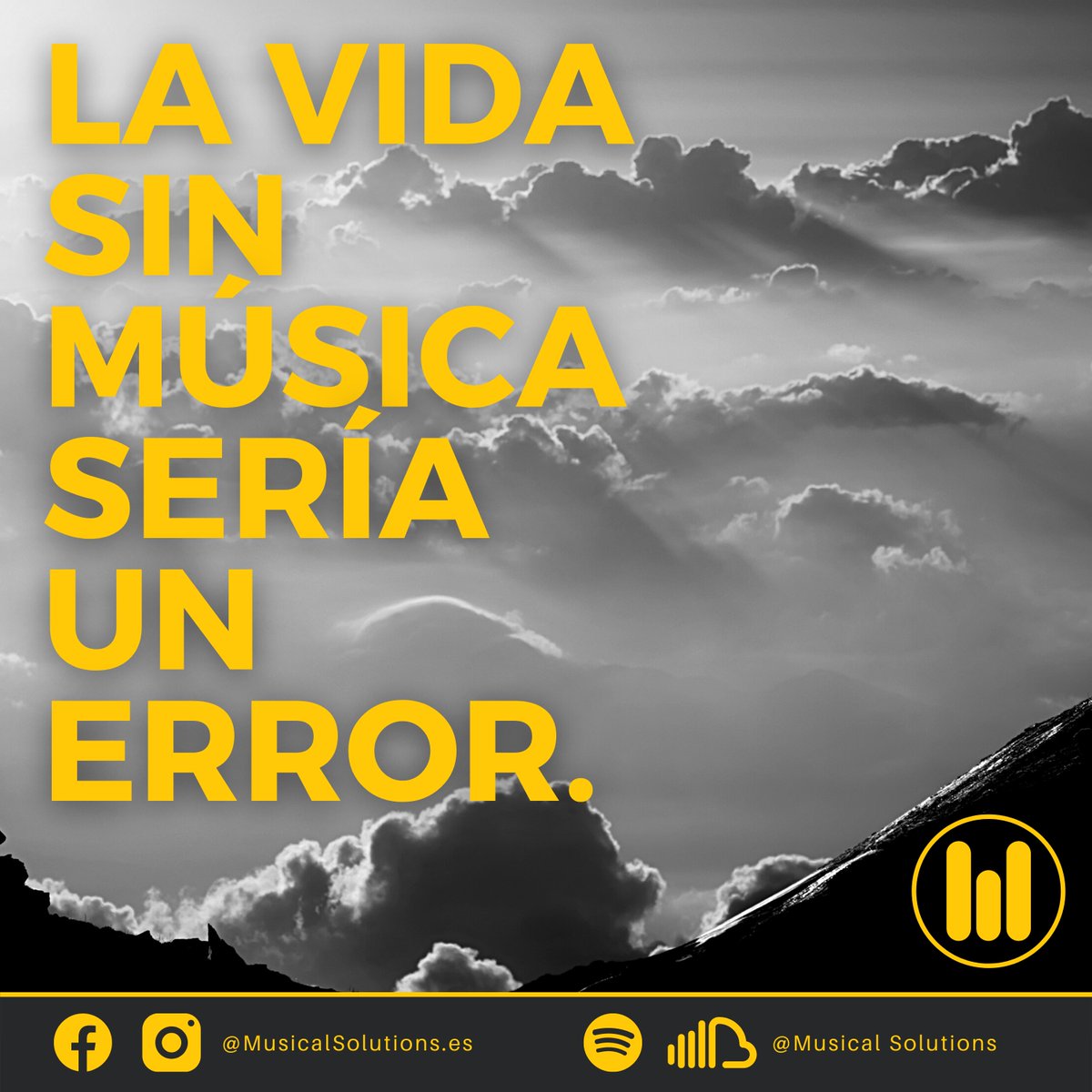 MusicalSolutio's tweet photo. 'La vida sin música sería un error’. También lo es para empresas no usar la música estratégicamente a su favor

Crea una experiencia de cliente única con una Selección Musical exclusivamente hecha a medida @MusicalSolutio 

💛🎵 https://t.co/U3oPg6Rq24

#musicmarketing #quotes https://t.co/ePFq10J8JH
