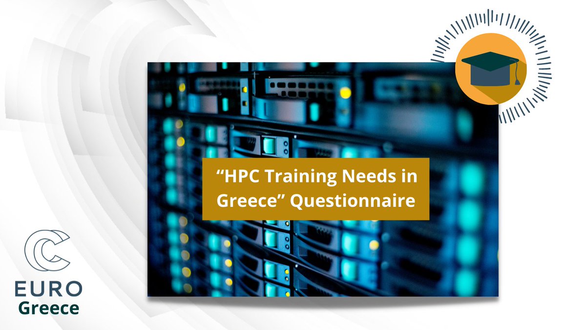 Take part in the Questionnaire “HPC Training Needs in Greece” and help us identify &amp; understand the distinct needs of the Greek #HPC users as well as those who want to become HPC users &amp; create training portfolios, enhancing HPC in Greece:
bit.ly/3C1ciPl 

#EuroCC