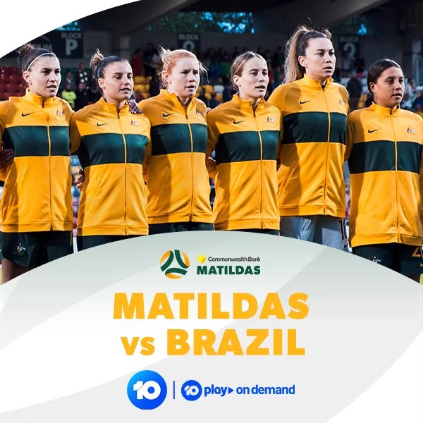 eTraveller's tweet photo. Matildas vs Brazil. Saturday, 23 October on 10 and 10 Play On Demand.
#Matildas #HomeOfAustralianFootball
@10FootballAU https://t.co/4cpx9smhqb