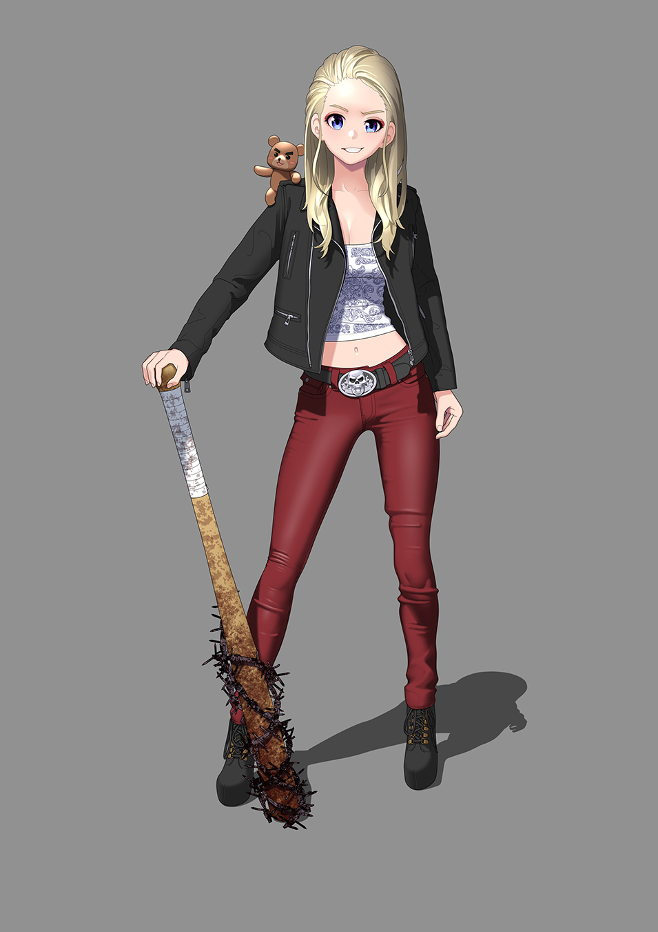 ヒトミン オリジナルキャラ立ち絵 Samisann Sun様よりご依頼のイラスト納品しました ワイルドセクシーなキャラ ということで その気性が伝わるような表情と立ち姿を目指しました これまでやんちゃな子は描いてないのですが 人間味を感じられて