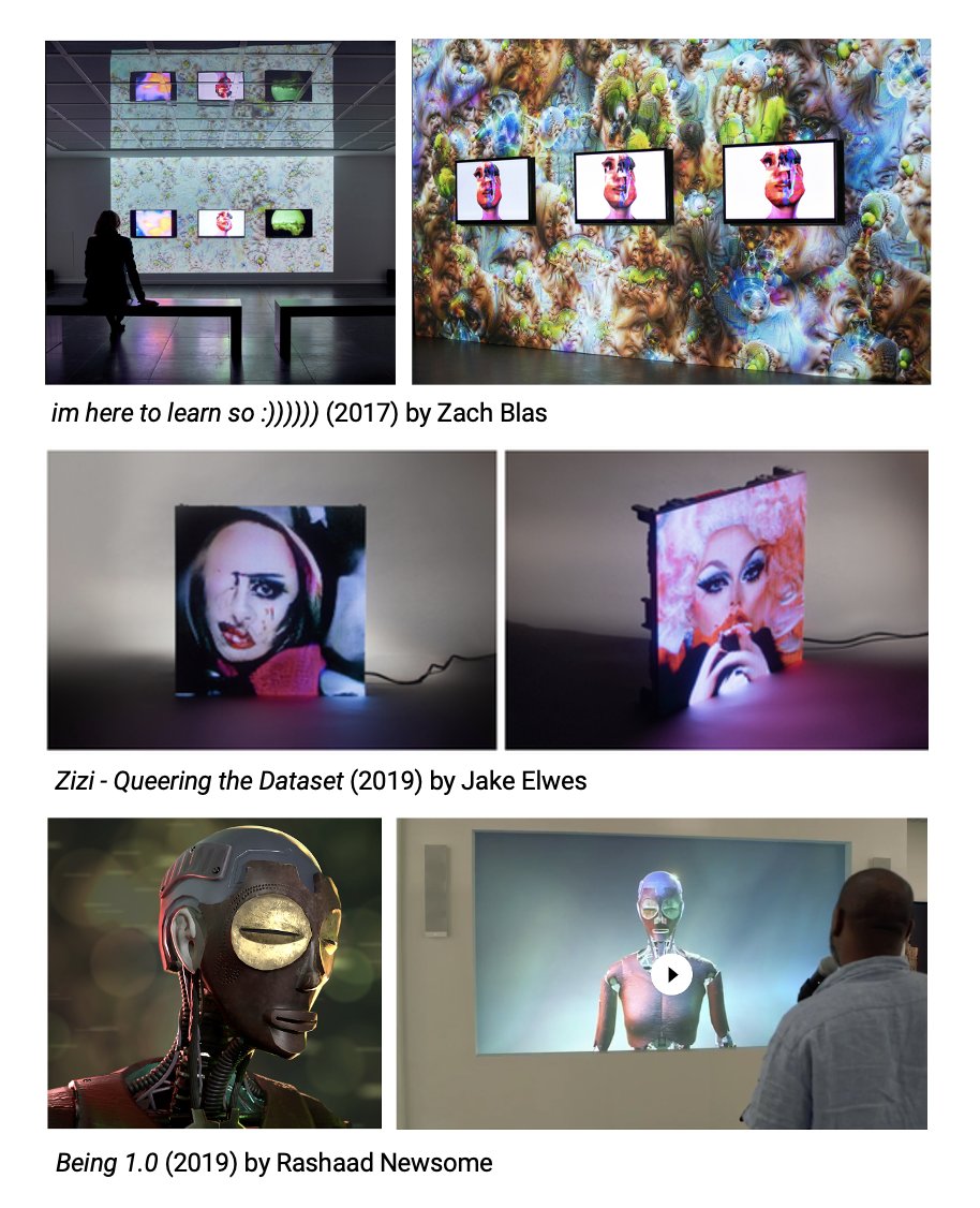 Future Intelligence (@leverhulmecfi) on Twitter photo TODAY:
Zach Blas, <a href="/JakeElwes/">Jake Elwes</a>, <a href="/RashaadNewsome/">Rashaad Newsome</a> !!
Don't miss a rare 💎opportunity to see the works of 3 incredible artists LIVE as part of #CriticalBorders
When: 4-5:30pm (viewing), Artists talks: 3:30pm
Where: Jesus College, West Court in the ground floor Bawden room TODAY:
Zach Blas, <a href="/JakeElwes/">Jake Elwes</a>, <a href="/RashaadNewsome/">Rashaad Newsome</a> !!
Don't miss a rare 💎opportunity to see the works of 3 incredible artists LIVE as part of #CriticalBorders
When: 4-5:30pm (viewing), Artists talks: 3:30pm
Where: Jesus College, West Court in the ground floor Bawden room