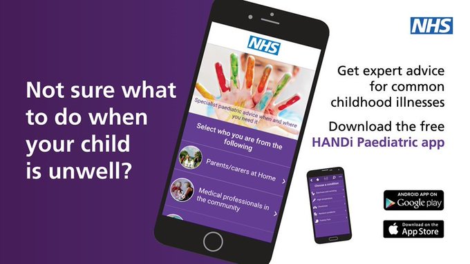 livewellsw's tweet photo. If your child is feeling under the weather and you're not sure what to do, download the #HANDiApp for free expert advice about common illnesses – including advice relating to coronavirus
More information can be found here: https://t.co/tS9p4Maosb https://t.co/7NOyYMTir3