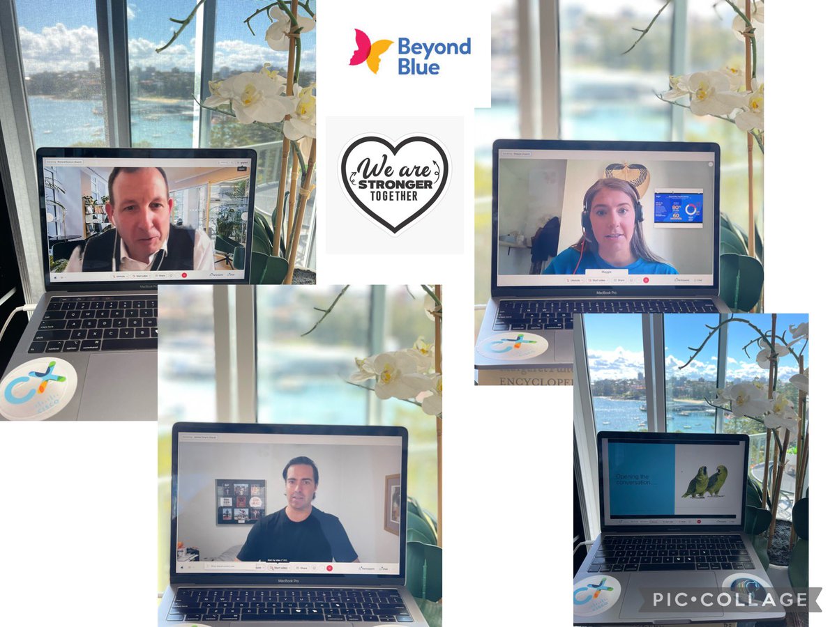 VarshaKanwar's tweet photo. Thank you @mcmurray_mark @CiscoANZ + #Cisco APJC #LiveLearnLaugh team for organizing an informative and inspiring virtual #giveback with @beyondblue. Loved the bold &amp; vulnerable authenticity by Richard Duncan, @ChrisHeckscher &amp; James Smart. #MentalHealthIsHealth #WeAreCisco https://t.co/luJEfRboQS