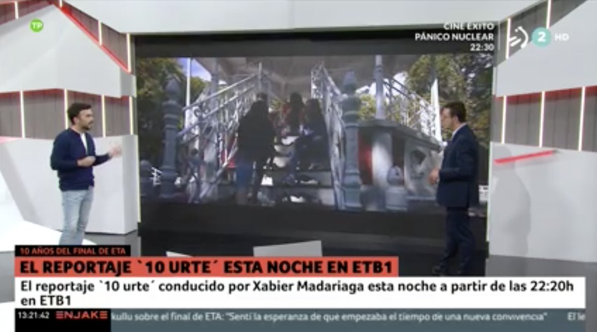 🔴 El reportaje "10 urte" conducido por Xabier Madariaga se estrenará esta noche a las 22:20 en ETB1
#EnJake
➡ eitb.eus/es/television/…
<a href="/Xlapitz/">https://bsky.app/profile/xabierlapitz.bsky.social</a>