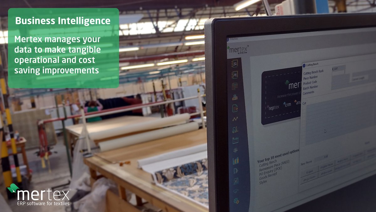 Improved #BusinessIntelligence with Mertex #ERP for the #softfurnishings industry
Find out what Mertex can do: bit.ly/2Xsqou8