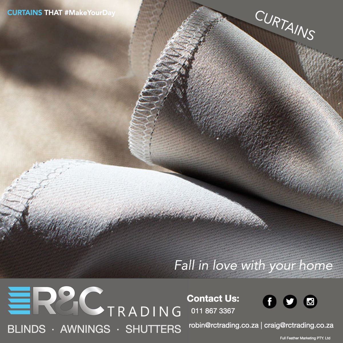 r_ctrading's tweet image. Wanting a fuller looking curtain?? 

Add some volume with “Dozey”, a woven dim out lining that adds a layer of protection to your curtains and further shields against unwanted light or sound. 

Let our team help you discover the curtain style that will #MakeYourDay

#RCTrading