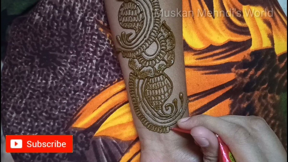 MehendiMuskan's tweet image. Watch the Simple Beautiful Arabic Mehndi Design|Basic Arabic Mehndi Design|Muskan Mehndi's World| via @YouTube 
Video Link 👇
youtu.be/8hY6D5NesiQ

@KendraHenna @kanitthasCrafts @A_R_TforPEACE 

#artwork #artists #artworkเดอะบี #arttutorial #art #naturalhenna #hennamehndi