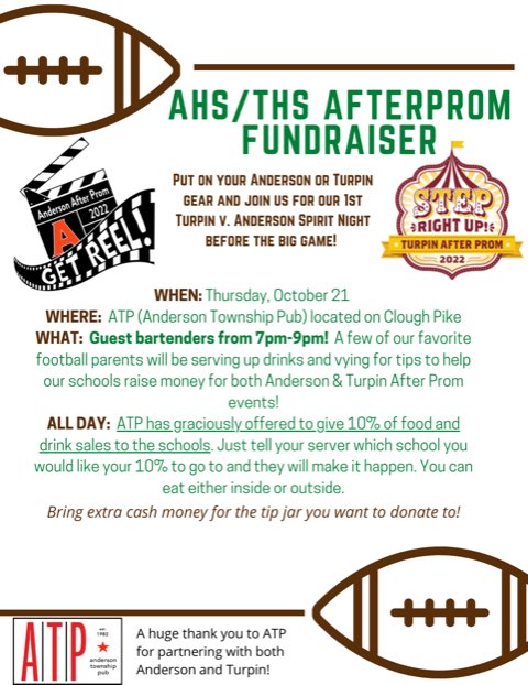 There’s a great opportunity tomorrow to support the after-proms at AHS and THS! ⬇️⬇️⬇️