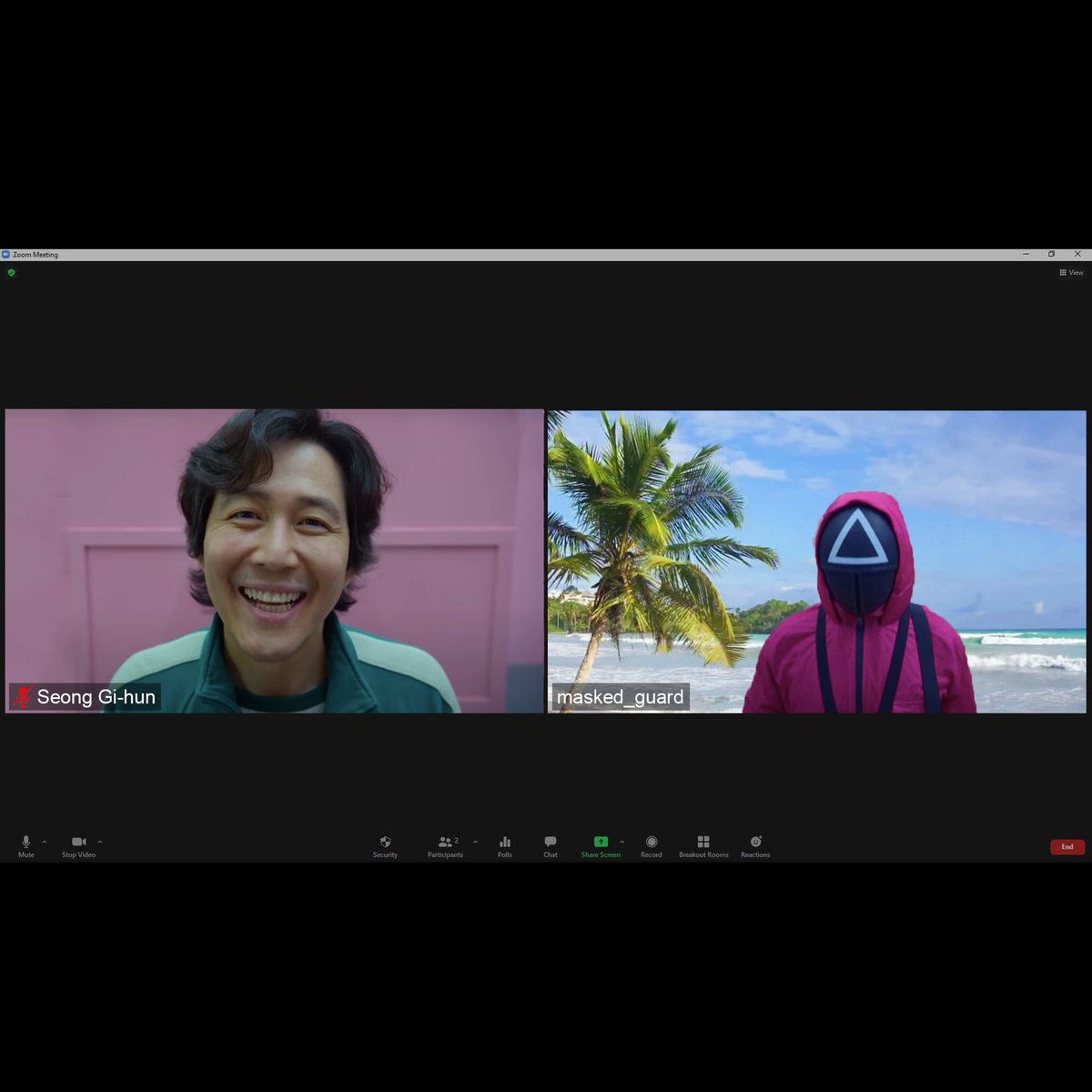 Squid Game Zoom Edition: 

You have to go the entire call without saying
"You're on mute!" 

Good luck everyone!

#squidgame