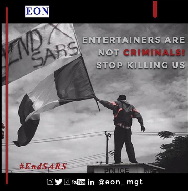 eonmgt__'s tweet photo. #EndSARSMemorial #WeWillNeverForget #LekkiTollGate #Arisetv https://t.co/HU0ssGkakJ