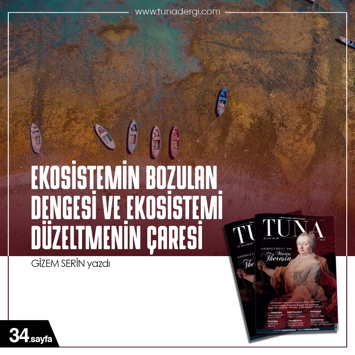EKOSİSTEMİN BOZULAN DENGESİ VE EKOSİSTEMİ DÜZELTMENİN ÇARESİ tunadergi.com/ekosistemin-bo…