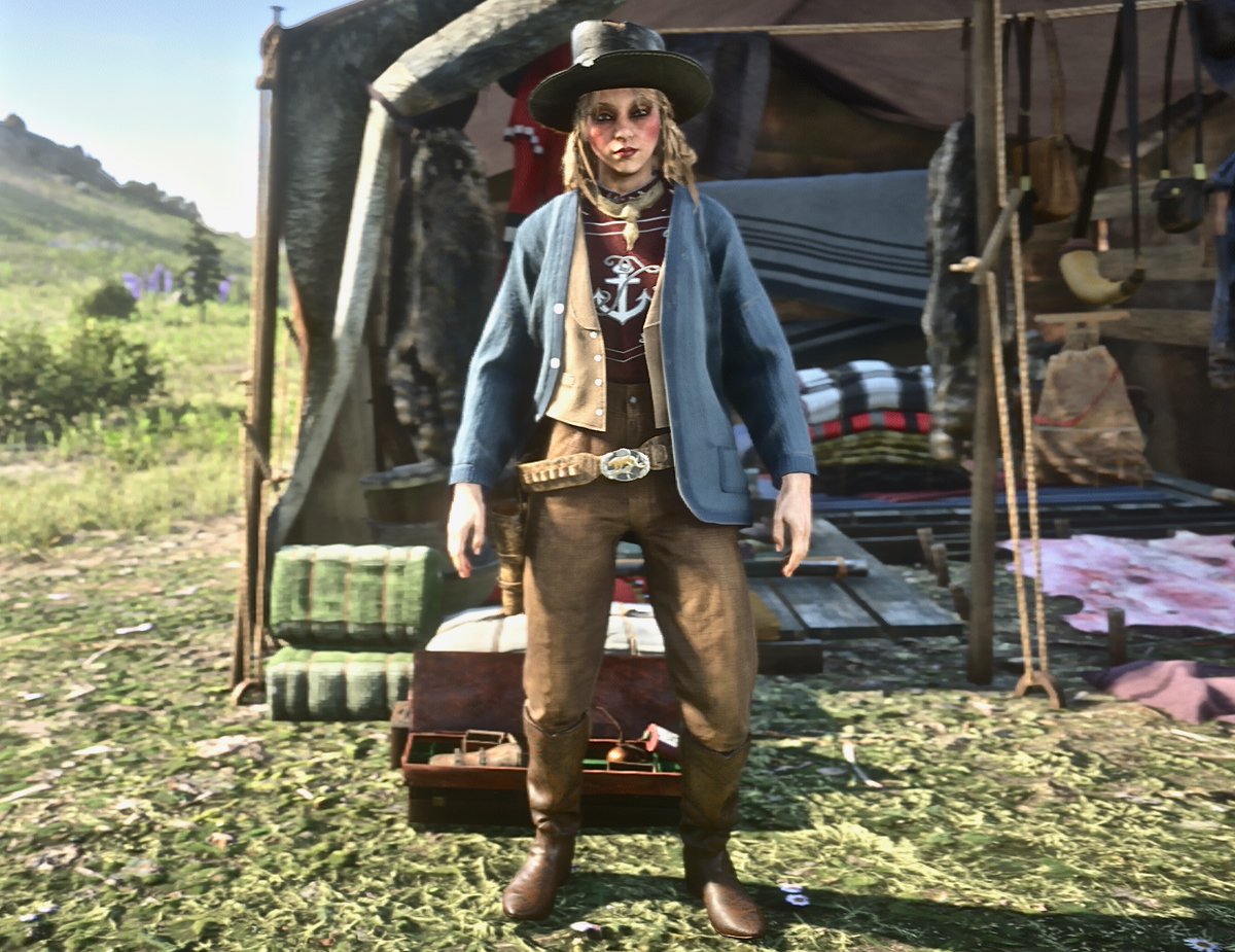 WheelerRawsonCo's tweet photo. Happy #WardrobeWednesday 

#QuickDrawPass No.4 Reward

The DUNSTER OUTFIT
(items can be worn separately )

#RedDeadFashion #RedDeadOnline #RockstarGames #RDO #RDOnline #RDR2Online https://t.co/GytjbCRx9d