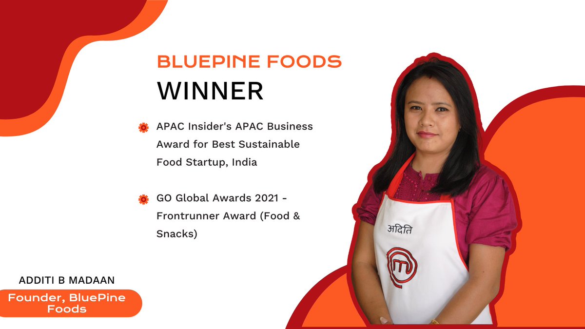 Ο χρήστης NSRCEL στο Twitter: "BluePine Foods: a startup incubated under #NSRCEL #WomenStartupProgram won APAC Insider's APAC Business Award for Best Sustainable Food Startup, India & has also won the Frontrunner Award