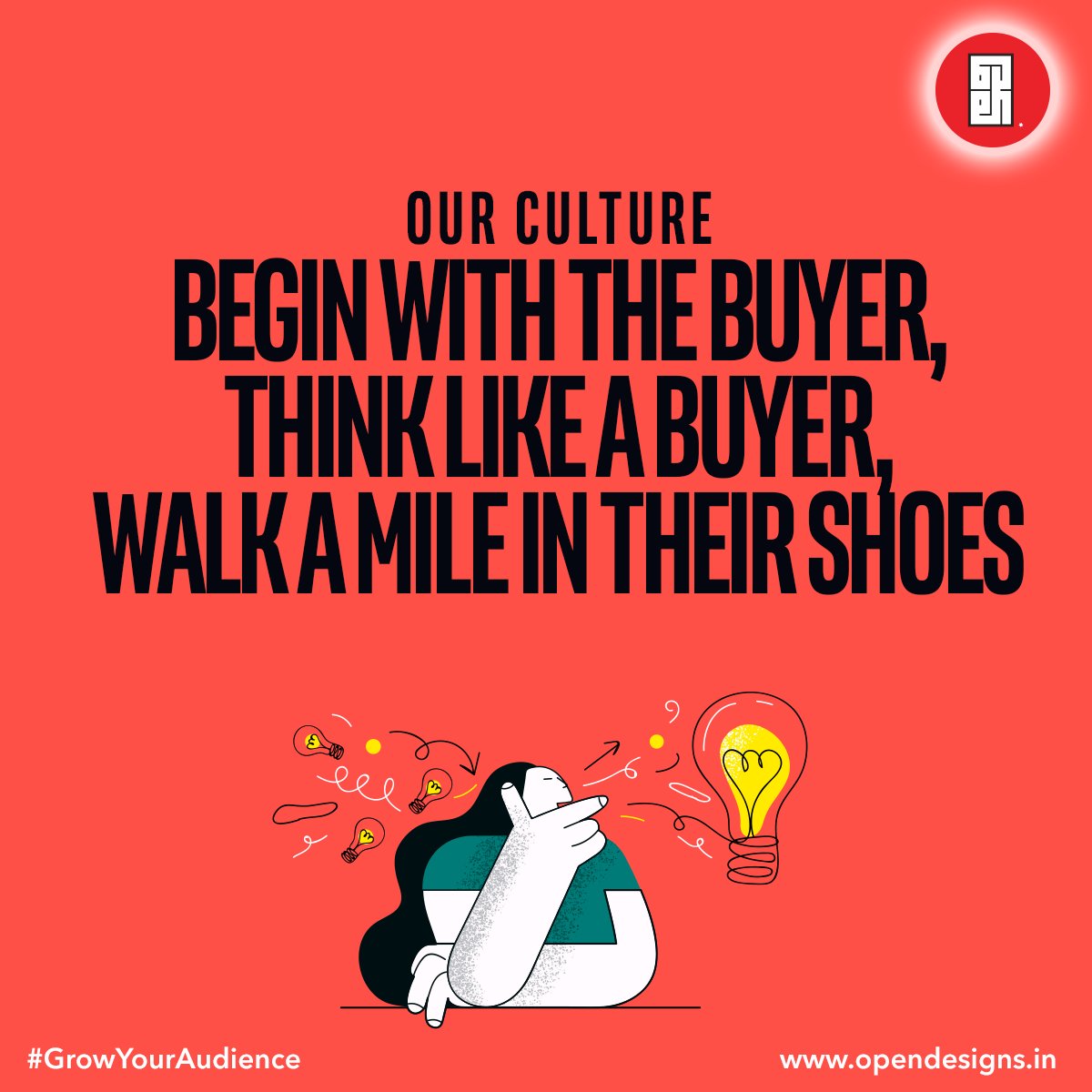 opendesignsin's tweet photo. OUR CULTURE
Begin with the buyer, Think like a buyer, Walk a mile in their shoes
#opendesigns #webdevelopment #webdesign #nammaoorubrandu #ui #chennaidigitalagency #ecommerce #digitalmarketing #marketing #business #seo https://t.co/fxujL95m11