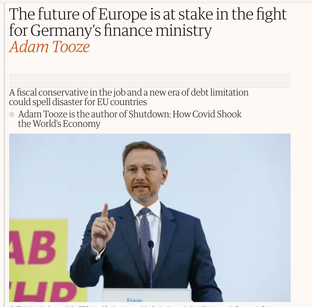 Germany’s coalition talks are reaching critical stage. Finance Ministry job is a critical decision not just for Germany but for Europe. Scholz made a huge positive difference. Lindner’s FDP in job would be disaster. @W_Schmidt_ @OlafScholz know it. theguardian.com/commentisfree/…