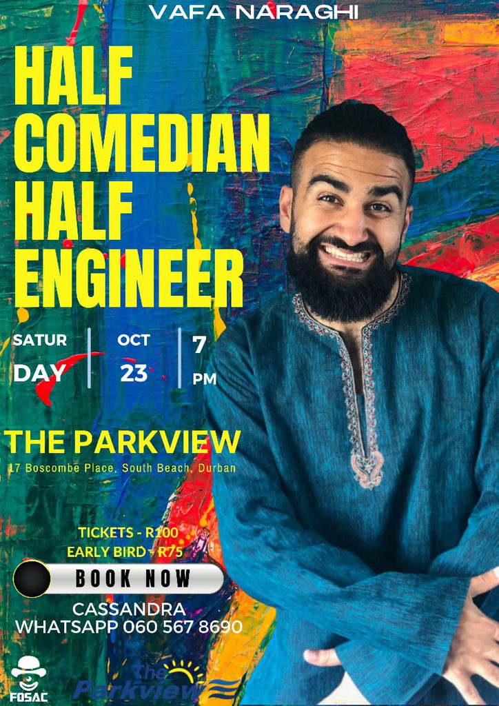 Durban! This Saturday 😁😁 #standupcomedy #durban contact 060 567 8690 for bookings