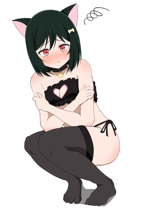 栞子ちゃんに破廉恥な猫耳コスプレをさせてみた 