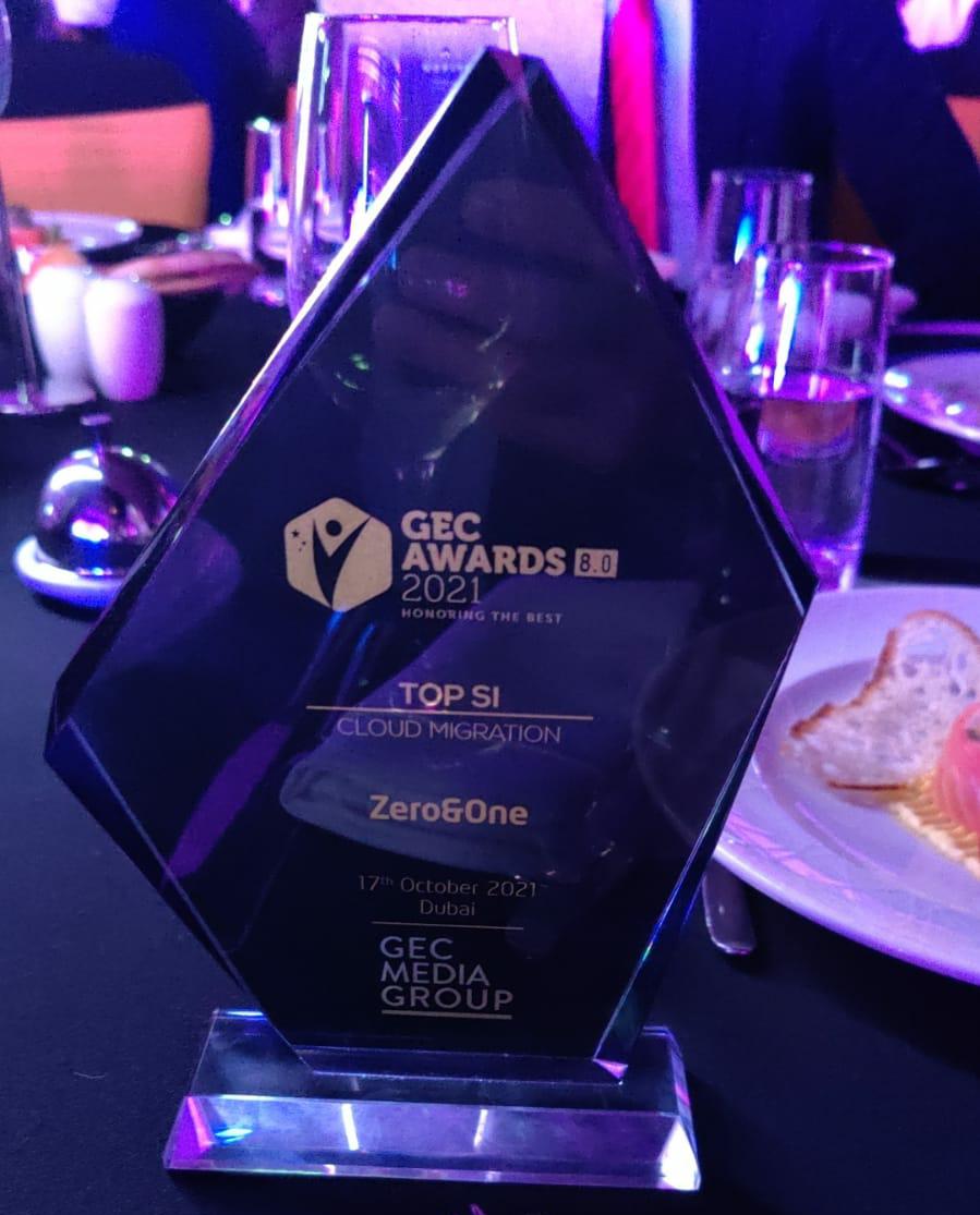 zeroandoneme's tweet photo. We're honored and thankful to have received GEC MEDIA GROUP's Top SI for Cloud Migration Award during the GEC Awards 2021.

#GECAwards #CloudMigration #AWS #APN https://t.co/oG41FphYTO