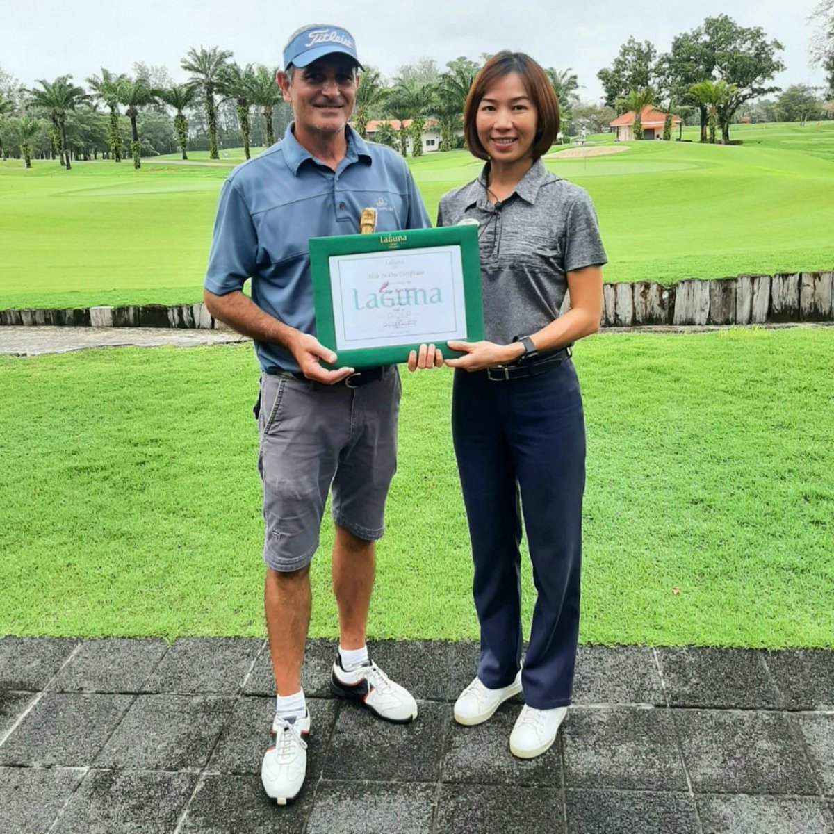 LagunaGolfHKT's tweet photo. Kudos to Mr Serge Alain Rigodin, who made an excellent hole in one shot at our Hole 12 from 141 yards!
#holeinone #aceshot #golfforlife #golfachievement #golfinPhuket https://t.co/ooQmNDWLjY