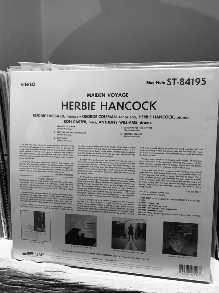 JazzPerigord's tweet photo. One of my favorite jazz records. Reissu 2021. Trankil you @bluenoterecords @herbiehancock #jazz #jazzmusic #vinyladdict #vinylrecords #vinyljunkie #Spinning #jazzvinyl https://t.co/4s640oE8LX