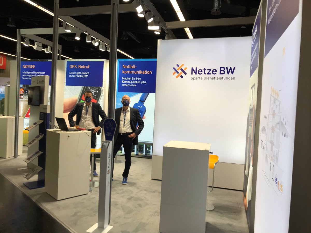 NetzeBW's tweet image. Auf der diesjährigen @Kommunale präsentiert die #NetzeBW Sparte Dienstleistungen innovative Produkte für Kommunen – vom Hochwasserwarnsystem NOYSEE über Satelliten-Telefonie für den Krisenfall bis zu Lösungen für Mieterstrom.
Weitere Infos: kommunale.de/de/ausstellerp… #kommunale