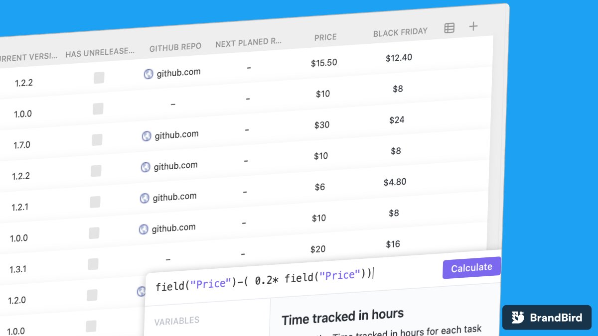 DanielF_dev's tweet photo. Time for some Black Friday preparation the lazy way.. Using @clickup to calculate the new prices ( -20% ) and preparing a cron job to automatically update them later. https://t.co/Eu9e1hfjC8