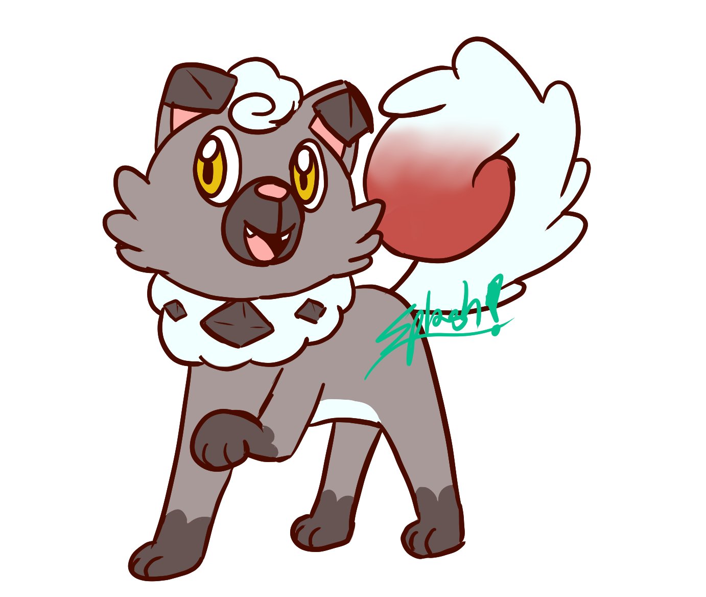 Joe Acre Tropicalsplash S Art Bucket Fan Concept About The Unannounced New Pokemon Announced For Legends Hisuian Rockruff Rock Ice Type After Moving To The Snow Tipped Mountains It Became More