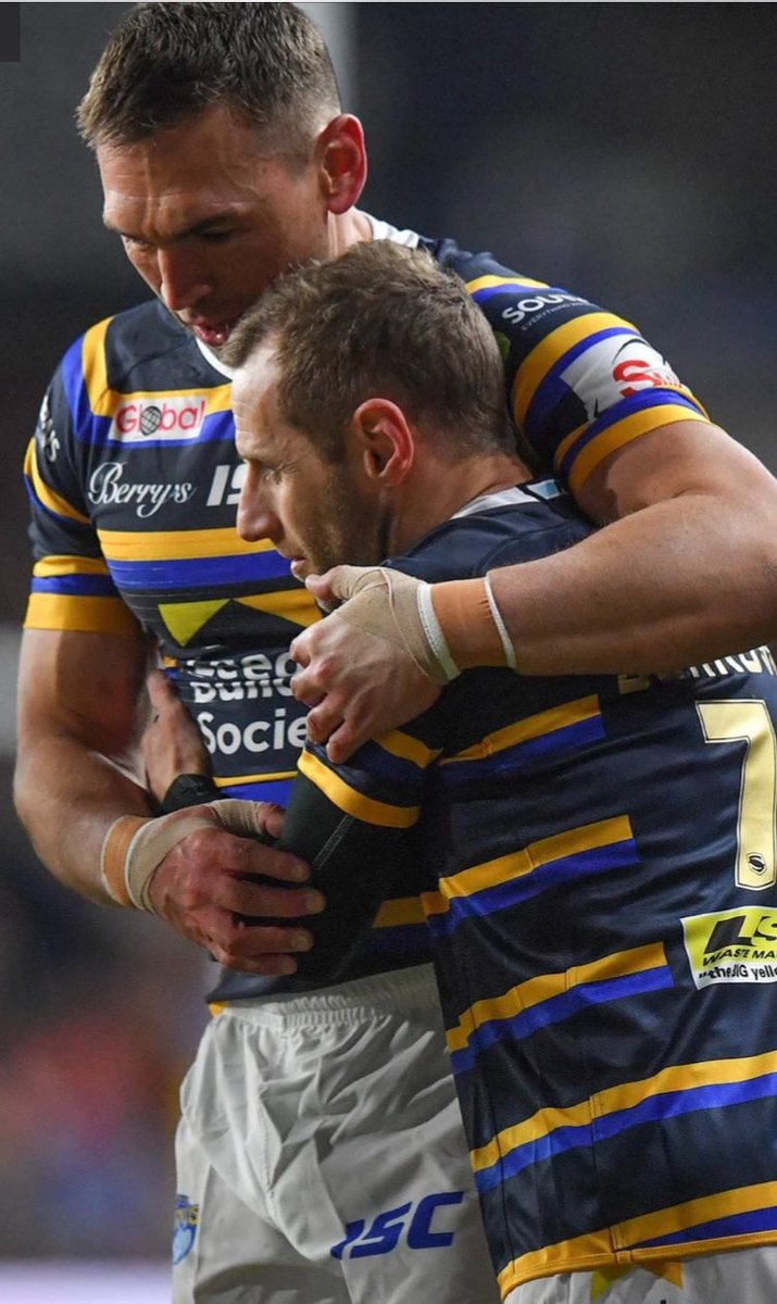 dunc56's tweet image. The bond between these 2 mates is unbelievable. Kev continues to inspire and be a great leader to this day. It would be awesome if the @leedsrhinos could sell tickets to welcome the legend back to headingley on completing the 101 miles. All money from sales donated to @mndassoc