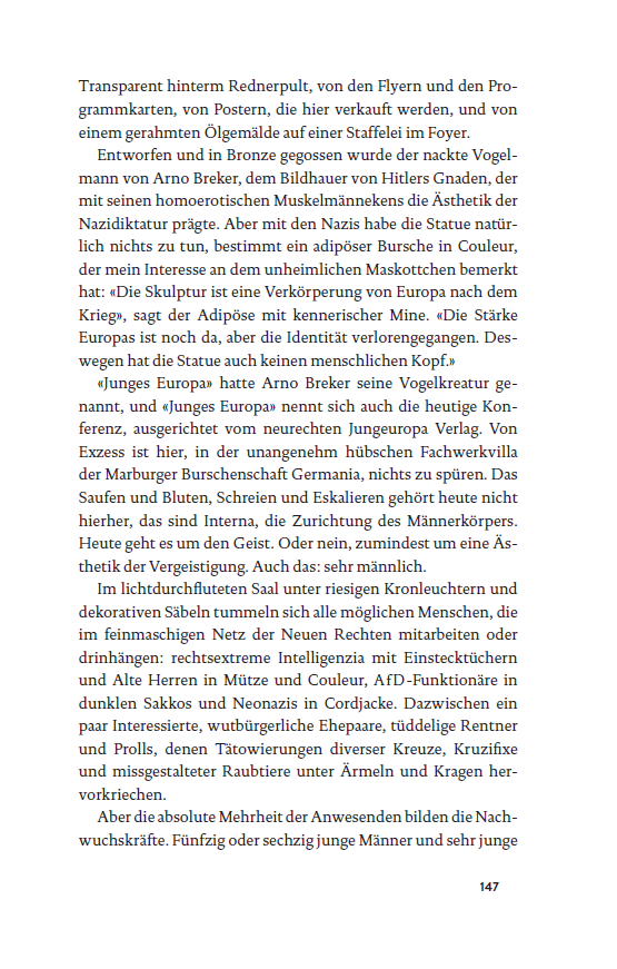 TobiasGinsburg's tweet photo. Wer sind eigentlich diese Nazis, die bei der @Book_Fair ausstellen dürfen?
Ich hab mich in ihr Netzwerk eingeschmuggelt und erzähle in "Die Letzten Männer des Westens" auch von ihnen und ihrem faden Faschismus.
Und nein: @ebonyplusirony übertreibt nicht.
#FBM21 #Buchmesse https://t.co/JctDiMv1sf