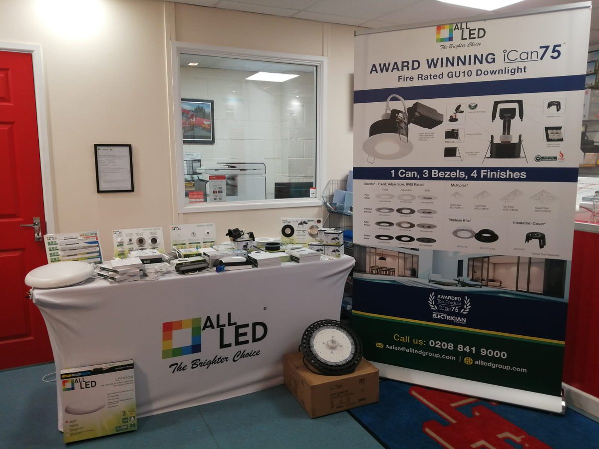 Fancy a bacon roll 🥓 and a chat about the exciting range of products from @ALLLED2, then pop in to Aberdare and speak to Tim