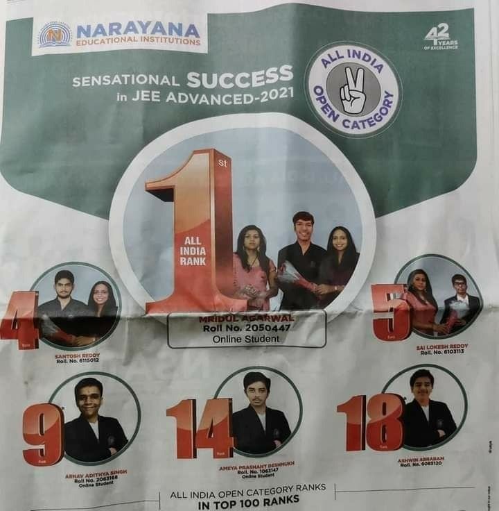 anubha1812's tweet photo. One student attends so many coaching class 
Is it possible practically?

This is for #JEE

for #NEET also we will see these ads once the result is out 

Where are we heading

Coaching institutes are mushrooming and there's no regulation https://t.co/VXMpnQu32p