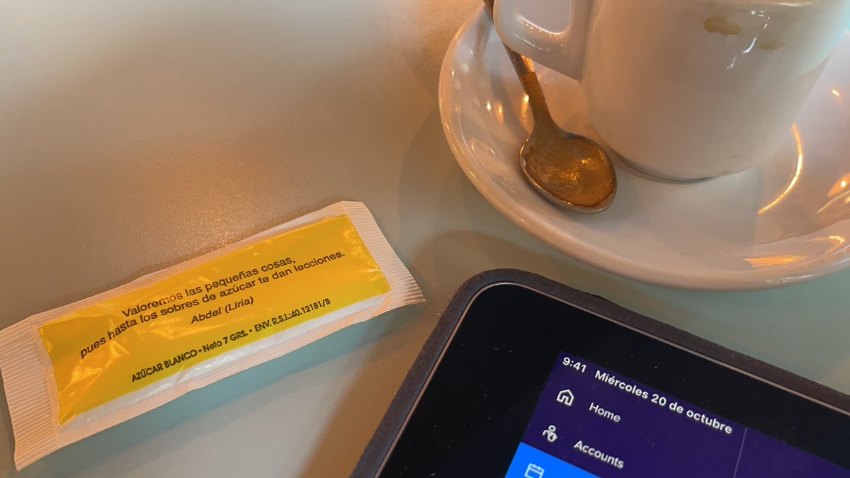 pelendinez's tweet photo. Pues eso…

De pequeñas cosas y detalles está llena la vida!

Consejo: #Disfrutalos! Esos sutiles momentos que nadie aprecia son los que más satisfacciones nos pueden dar!

Entre visita y visita… café y #ipad con @IQVIA_Spain que no me abandona! Jajaja https://t.co/rxpt3S1BN2