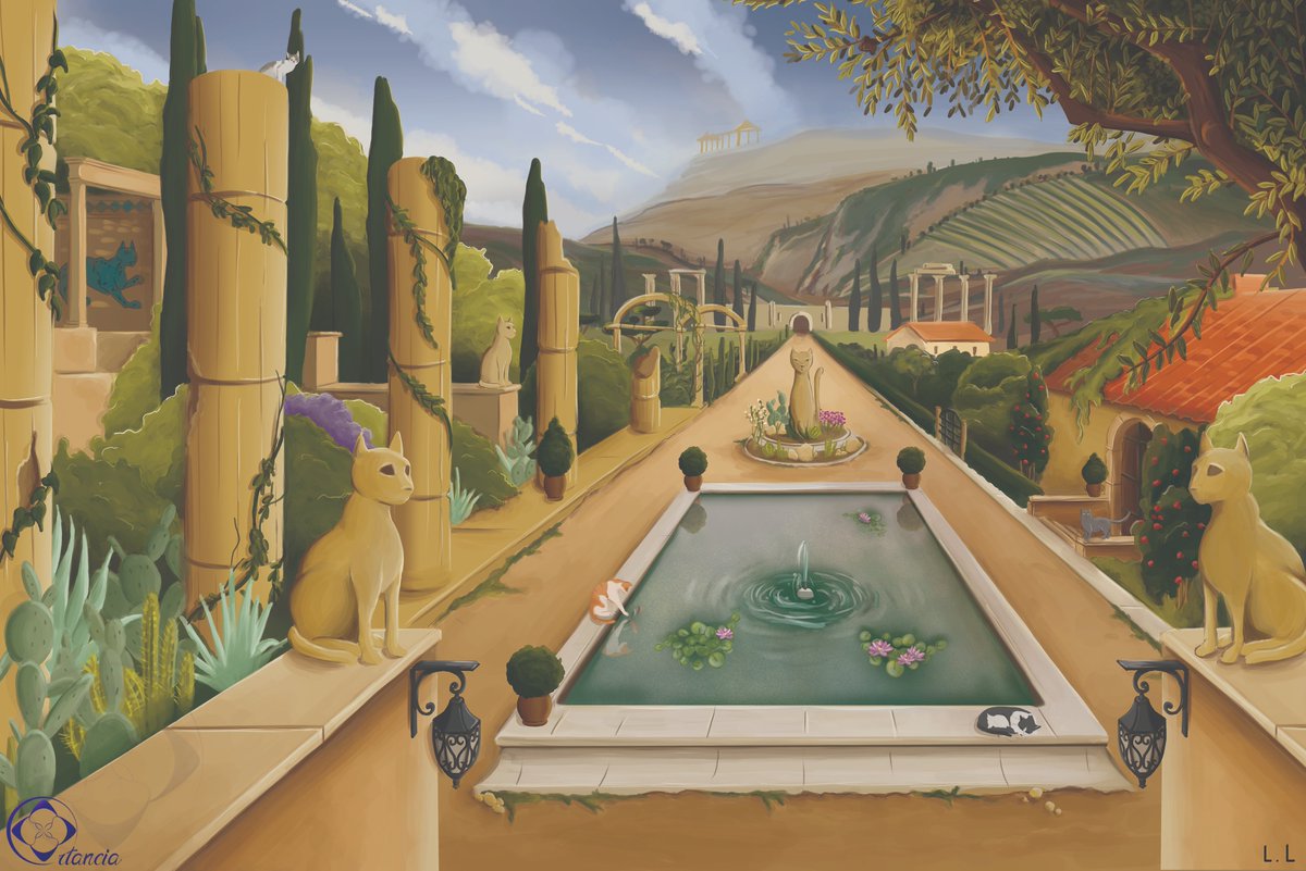 OrtanciaDesigns's tweet photo. New #artwork ! Nouvelle #illustration  🥰
"Le jardin aux chats"
#chat #cats #garden #jardin #paysage #Landscapes https://t.co/xqLRmx3sML