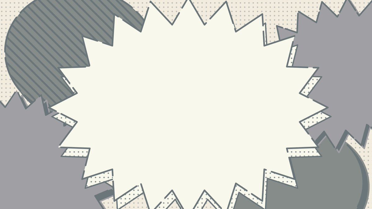 Vtuber New 漫画フキダシ風な背景 7種 漫画風な背景デザイン素材です コミカル 元気な画面づくりにどうぞ Okumono フリー素材 Vtuber ツイレポ