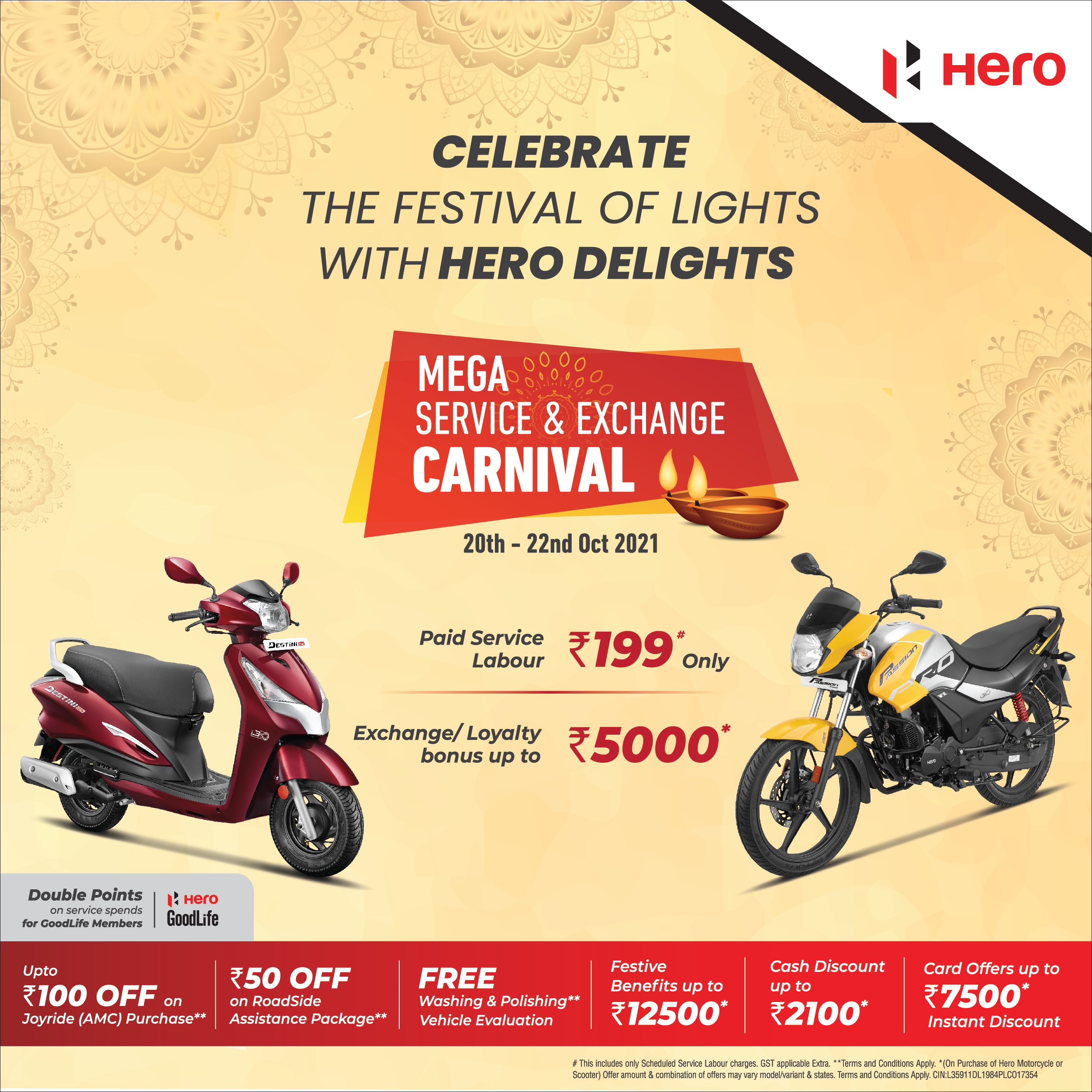 Hero motocorp bs4 outlet offers