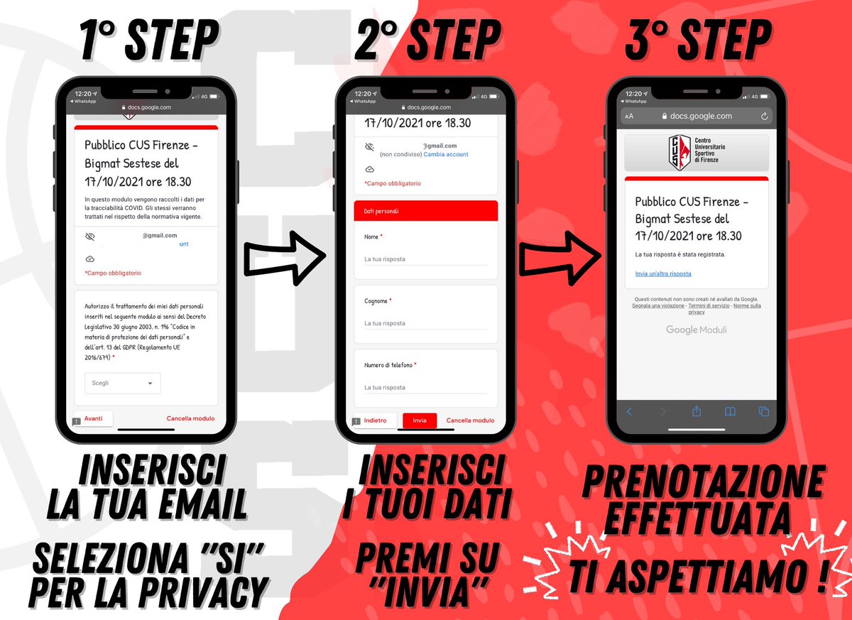 CUS_FI_basket's tweet photo. Come prenotarsi per accedere al Pala Montalve? Ecco qui! 🙋🏻‍♂️ https://t.co/feCtFvo2SG