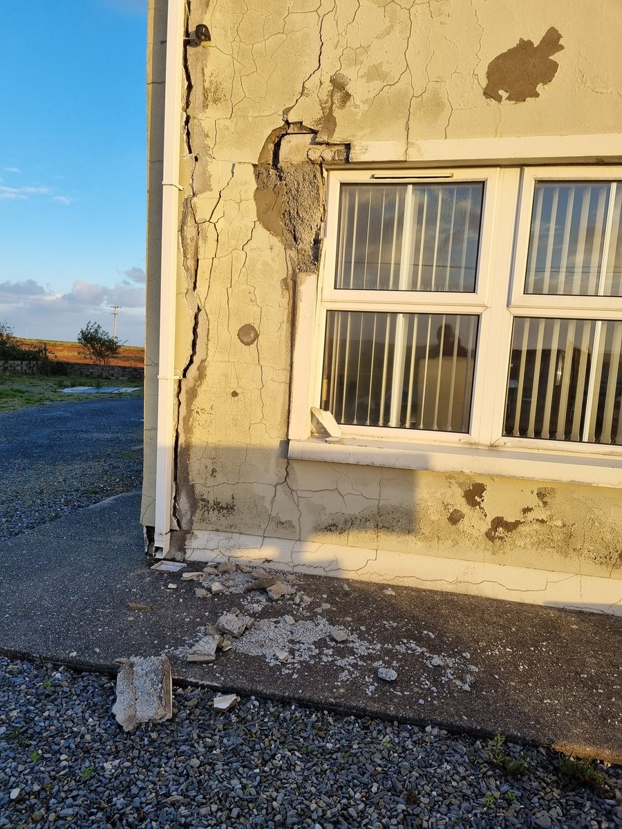 SunnyMalinHead's tweet photo. Just another piece gone this morning from our #mica home. Will these properties make it through the winter?? @PaddyDiver4 @micaactiongroup @MicaRedress #micaredress #100percentredress @McHughJoeTD @McConalogue https://t.co/eDCflLfnvE