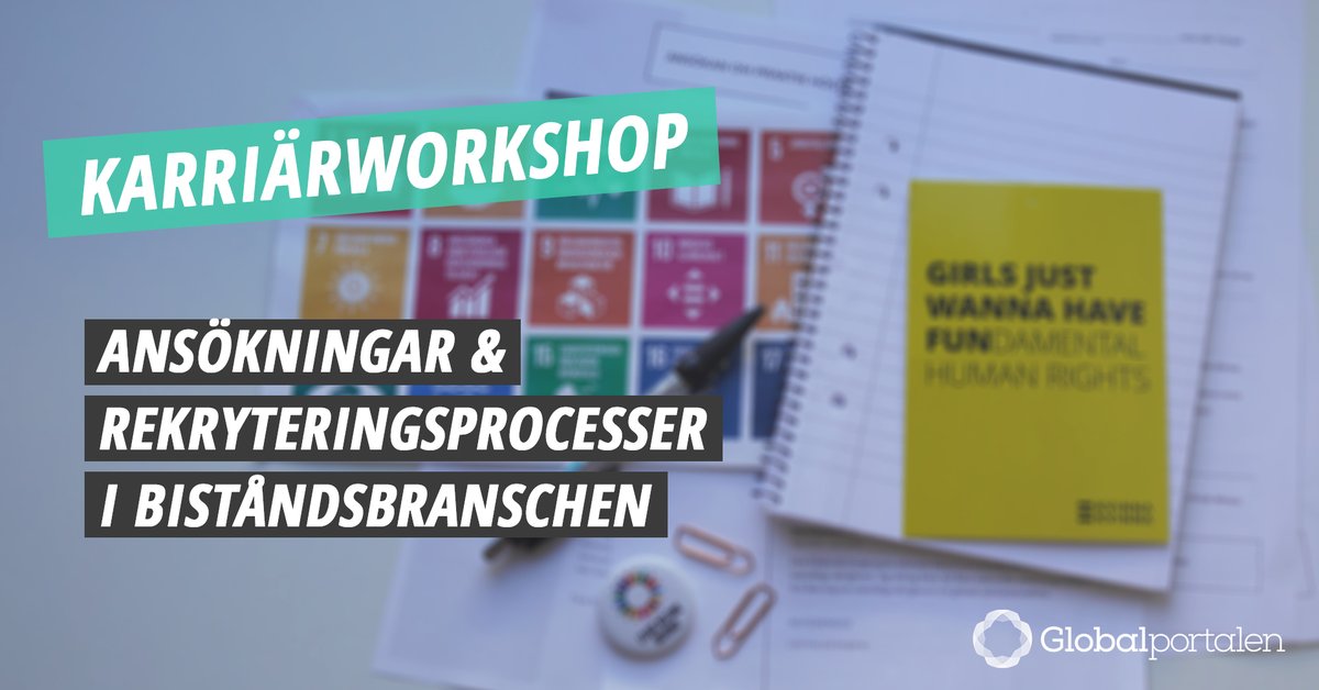 Vill du jobba med bistånd men är osäker på vilka tjänster som finns och vad du ska tänka på när du söker? Delta i vår interaktiva workshop 28/10 och ställ alla dina frågor till representanter från <a href="/KvinnaKvinnaSWE/">Kvinna till Kvinna Sweden</a>, @IMsweden och <a href="/impactpool/">Impactpool</a>!
  
👉eventbrite.se/e/karriarworks…