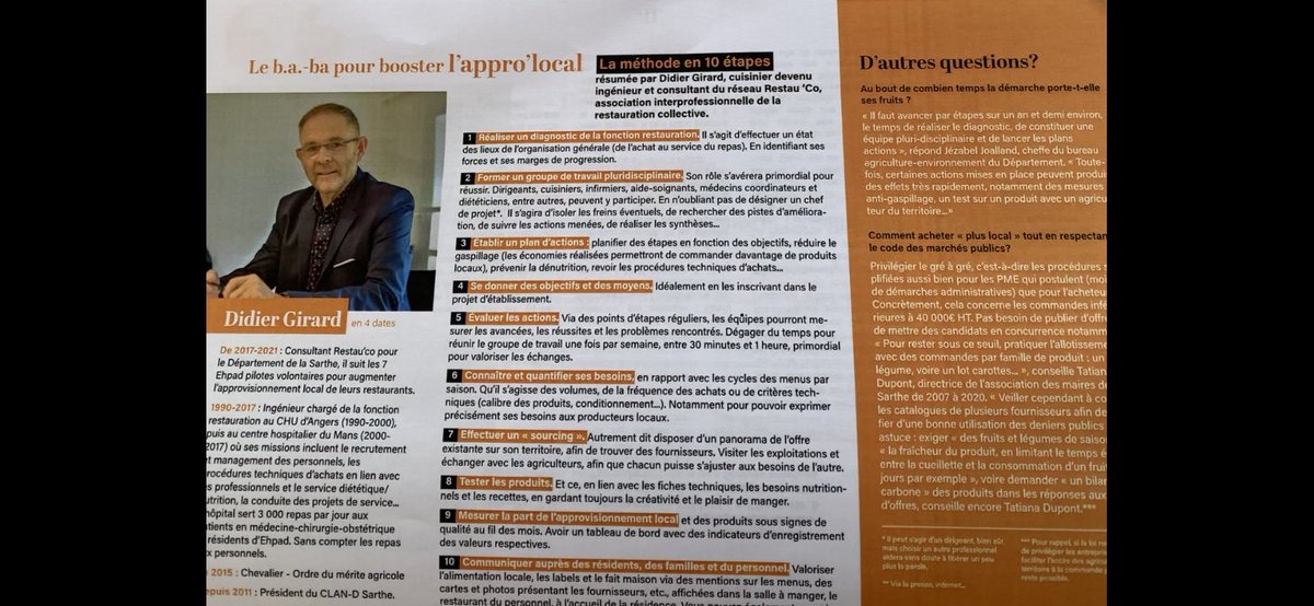 Didier Girard (@girard64732891) on Twitter photo Fier d’avoir contribuer en tant que chargé de mission Restauco à plus de produits locaux sarthois ou de la loi Egalim pour les résidents des EHPAD . Recueil, boîtes à outils à votre disposition . <a href="/RESTAU_CO/">RESTAU'CO</a> @CNA_Alim <a href="/UDIHR_Officiel/">UDIHR</a> <a href="/sarthefr/">Département de la Sarthe</a> <a href="/Agri_Gouv/">Ministère Agriculture et Souveraineté alimentaire</a> <a href="/Sante_Gouv/">Ministère de la Santé et de l'Accès aux soins</a> Fier d’avoir contribuer en tant que chargé de mission Restauco à plus de produits locaux sarthois ou de la loi Egalim pour les résidents des EHPAD . Recueil, boîtes à outils à votre disposition . <a href="/RESTAU_CO/">RESTAU'CO</a> @CNA_Alim <a href="/UDIHR_Officiel/">UDIHR</a> <a href="/sarthefr/">Département de la Sarthe</a> <a href="/Agri_Gouv/">Ministère Agriculture et Souveraineté alimentaire</a> <a href="/Sante_Gouv/">Ministère de la Santé et de l'Accès aux soins</a>