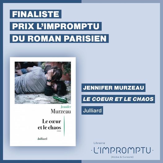 ErneweinGabriel's tweet photo. Félicitations à @jenmurz dont le roman Le cœur et le chaos fait partie des finalistes du Prix l'Impromptu du Roman Parisien !

@Limpromptu_lib  #prixlitteraire #litterature #Paris https://t.co/XgORfGezJp
