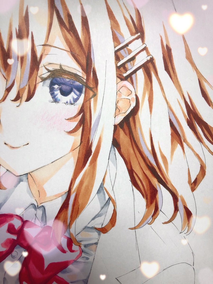 サンクリのプレゼント用の色紙、割と出来てきました〜✍️✨
黒髪かなと思ったけどブレザーが黒っぽいかもと思って茶髪に! 