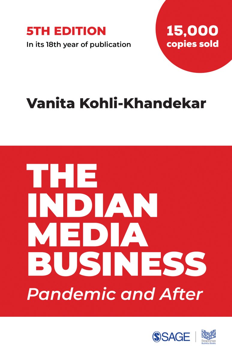 SagePubIndia's tweet photo. “The internet’s ubiquity in our lives was evident even before the pandemic. Now, it has been raised to entirely another level.” Read the full #Excerpt of The Indian Media Business: Pandemic and After by @vanitakohlik in @afaqs @ https://t.co/ORoinvJ2hM
#SAGEResponse https://t.co/quStDATAT0