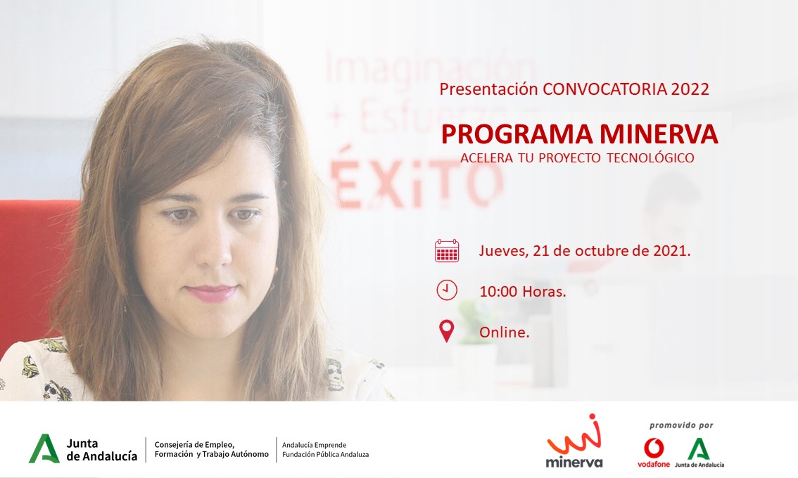 cadecordobaAE's tweet photo. ABIERTA edición 2022 del @ProgramaMinerva hasta el 29 de octubre 🚀
✅Hasta 3⃣0⃣ #proyectosTIC andaluces cada año para ayudarles a conseguir sus #metas empresariales.
🗣️Te lo contamos en la jornada 📲💻 #online:
🗓 Mañana, 21/10
⏰10:00 h
📝Inscríbete: https://t.co/CztqaczOCa https://t.co/0hbjnOUeuv