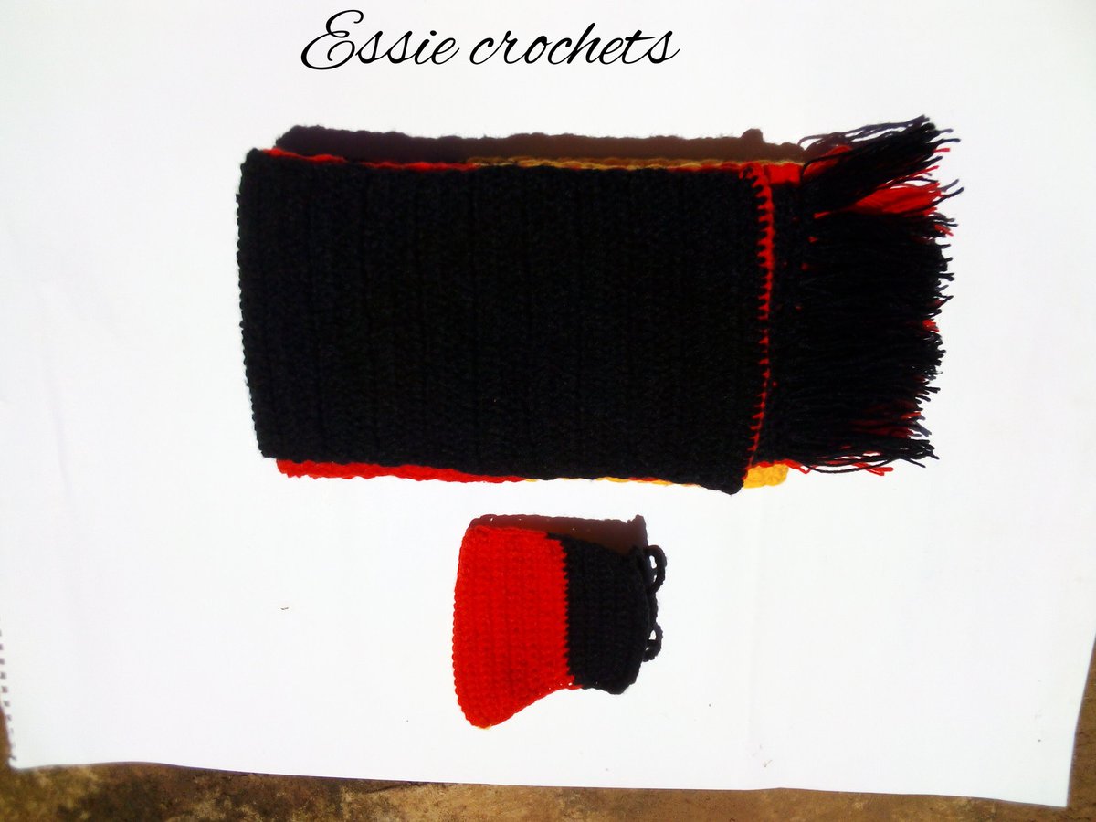 CrochetsEssie's tweet photo. #crochet #Uganda #flag #crochetislife https://t.co/03lZdoqPvw