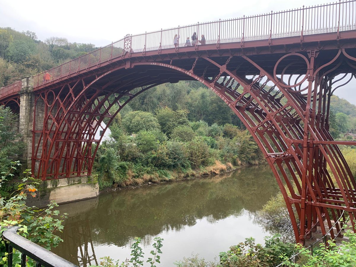 The Iron Bridge spanning the River Severn at Coalbrookdale in Shropshire. Completed c1779. Grade 1 Listed. Part of a World Heritage Site.