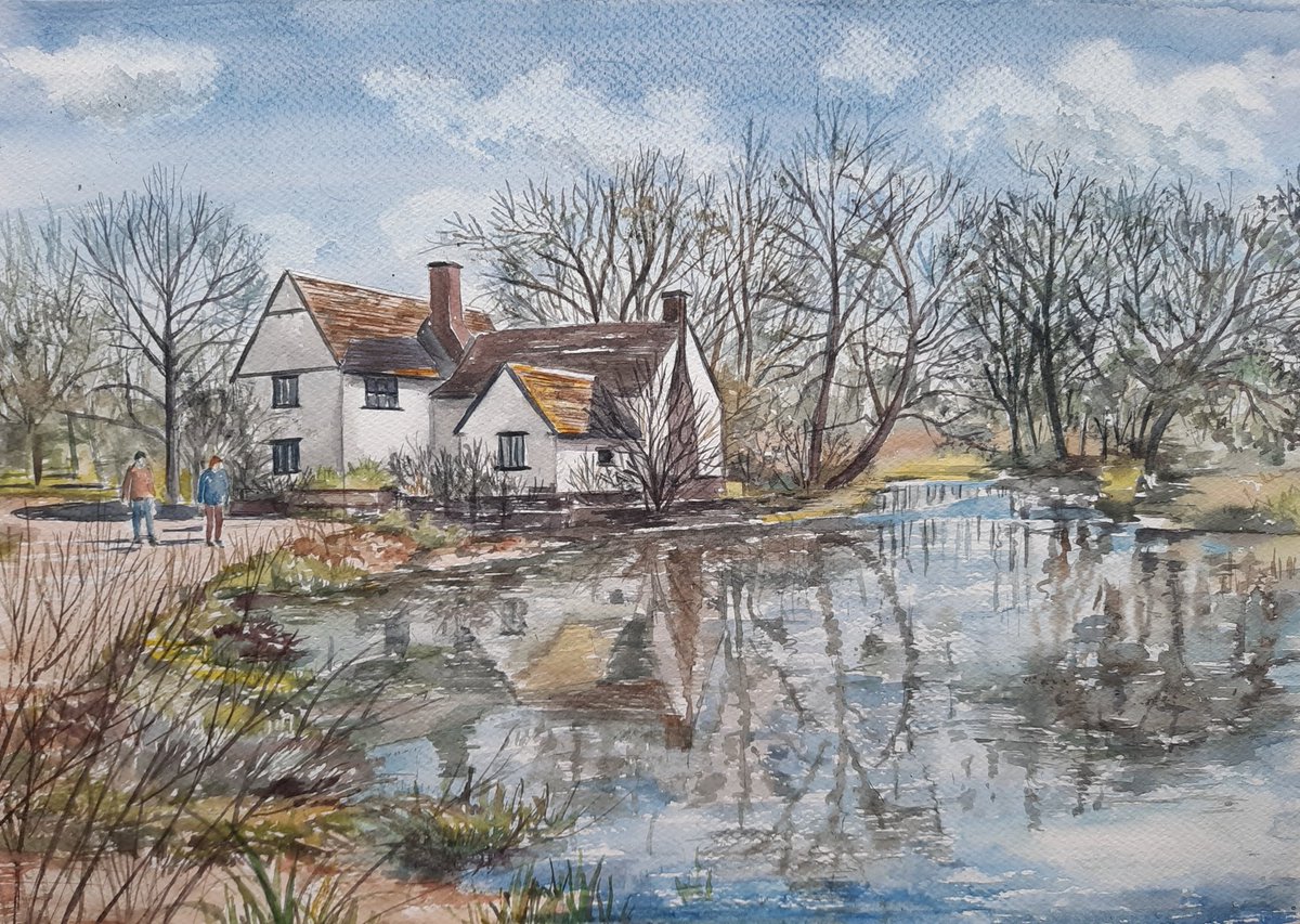 ⁦by engaging people long term with local environments we can hope for recovery #mental health  ⁦@findingnature⁩ great watercolour ⁦@FSCFlatfordMill⁩ by participant on our continuing mentalhealthprogramme ⁦⁩ ⁦@DedhamValeSVP⁩ ⁦@SuffolkAONB⁩