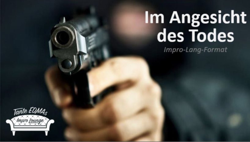 TanteEDMA's tweet image. Unsere nächste Show gibt’s am Samstag (23.10., 20 Uhr) in Berlins besten und schönsten Improtheater, dem @BuehnenRausch. Dieses Mal spielen wir im Stil von Guy Ritchie und Quentin Tarantino, genießt „Im Angesicht des Todes“.
#Improistgeil #TanteEDMA #ImproLounge #BühnenRausch