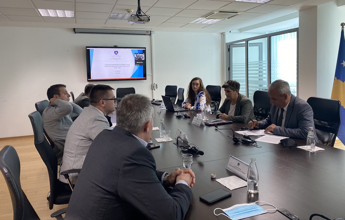 Nitashala's tweet photo. Ongoing work towards finalization of the National Strategy &amp; Action Plan on Protection from #DomesticViolence 2022-2026. 

Today’s discussion with representatives The Victim Protection and Assistance Office #VPAO towards drafting the Strategy.
#Kosovo #DVStrategy #FightagainstDV https://t.co/vpvYZD1LAx