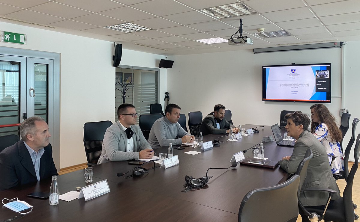 Nitashala's tweet photo. Ongoing work towards finalization of the National Strategy &amp; Action Plan on Protection from #DomesticViolence 2022-2026. 

Today’s discussion with representatives The Victim Protection and Assistance Office #VPAO towards drafting the Strategy.
#Kosovo #DVStrategy #FightagainstDV https://t.co/vpvYZD1LAx