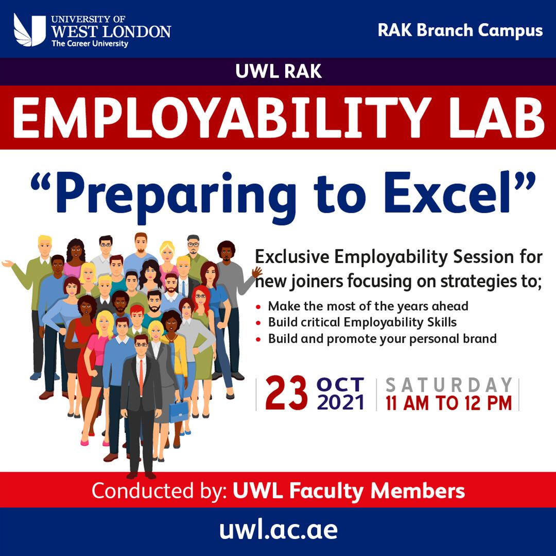 uwlrak's tweet photo. Employability Lab session for UWL RAK students 🖥

This session would enable you to explore your talent, enhance your leadership potentials and build critical Employability skills.

Check your inbox for joining link👍

#Employabilitylab #weuwl https://t.co/aaHFQBOTBK